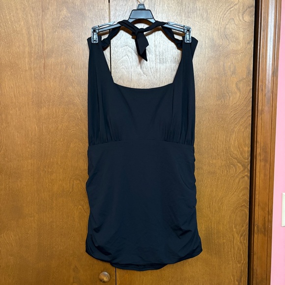 Land's End Square Neck Halter Tankini Swimsuit Top - Size: 16L - Picture 4 of 16